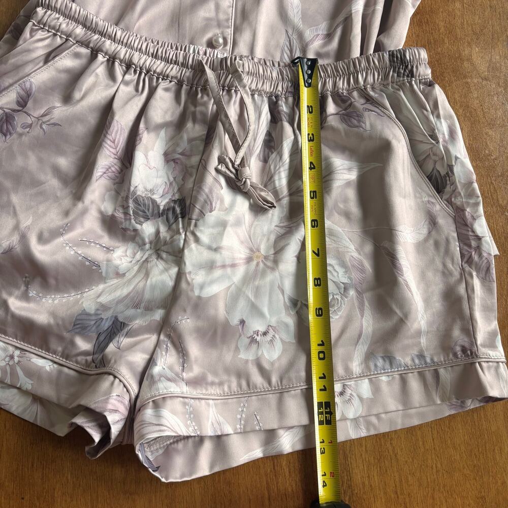 MJ x Le Rose “Sasha Parisian Fleur” Satin Sleep Set Bridal Boutique size Small - Picture 9 of 11